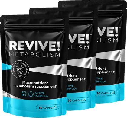 Revive! Metabolism Capsules – 90-dages forsyning, 3 pakker